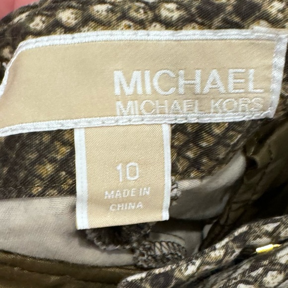 MICHAEL KORS snakeskin print shorts women’s size 10 medium - chino style - Picture 13 of 13
